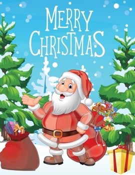 Paperback Merry Christmas Activity Book for Kids: Ages 6-12 [Large Print] Book