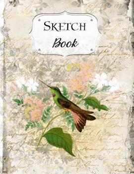 Paperback Sketch Book: Bird Sketchbook Scetchpad for Drawing or Doodling Notebook Pad for Creative Artists #6 Floral Flowers Book