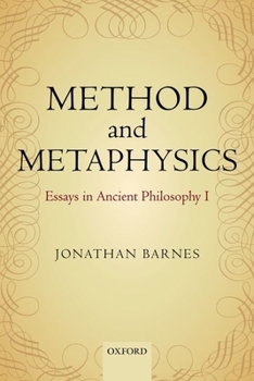Paperback Method and Metaphysics: Essays in Ancient Philosophy I Book