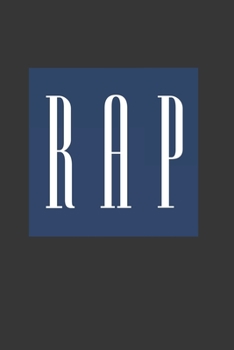 Rap Notebook: Lined Journal, 120 Pages, 6 x 9, Affordable Red Box Logo Style Gift Journal Matte Finish