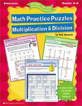 Paperback Math Practice Puzzles: Multiplication and Division Book