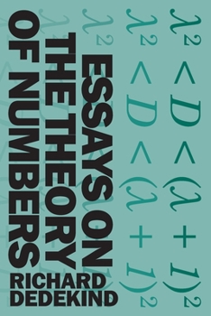 Paperback Essays on the Theory of Numbers Book