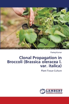 Paperback Clonal Propagation in Broccoli (Brassica oleracea l. var. italica) Book