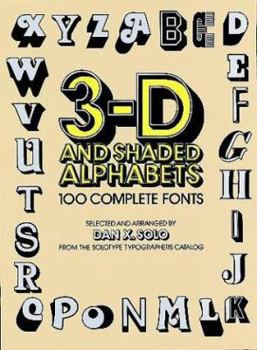 Paperback 3-D and Shaded Alphabets Book