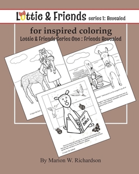 Paperback Lottie & Friends Series One: Friends Revealed for Inspired Coloring: Coloring Book