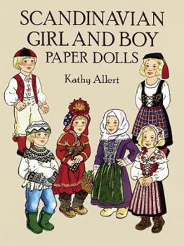 Paperback Scandinavian Girl and Boy Paper Dolls Book