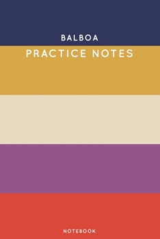 Paperback Balboa Practice Notes: Cute Stripped Autumn Themed Dancing Notebook for Serious Dance Lovers - 6"x9" 100 Pages Journal Book