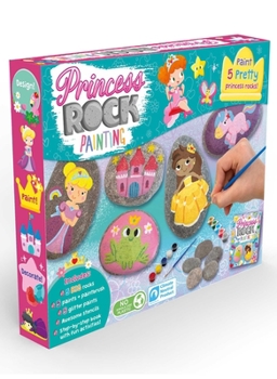 Paperback Princess Rock Painting: Craft Box Set for Kids Book