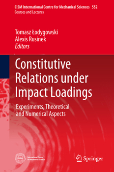 Hardcover Constitutive Relations Under Impact Loadings: Experiments, Theoretical and Numerical Aspects Book