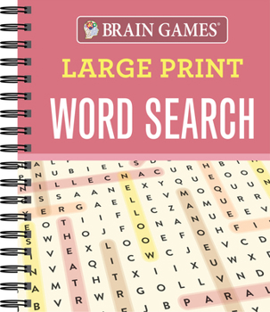 Spiral-bound Brain Games - Large Print Word Search [Large Print] Book