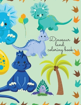 Paperback Dinosaur land coloring book