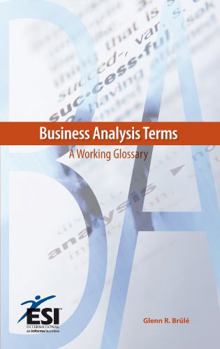 Paperback Business Analysis Terms: A Working Glossary Book