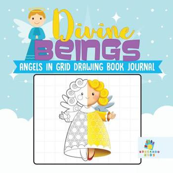 Paperback Divine Beings Angels in Grid Drawing Book Journal Book