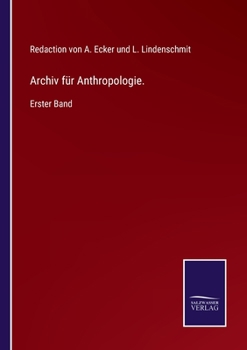 Paperback Archiv für Anthropologie.: Erster Band [German] Book