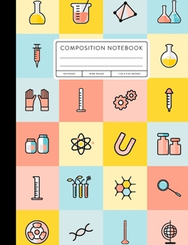 Paperback Composition Notebook: Wide Ruled, Science Book