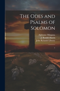 Paperback The Odes and Psalms of Solomon: 1 [Syriac] Book