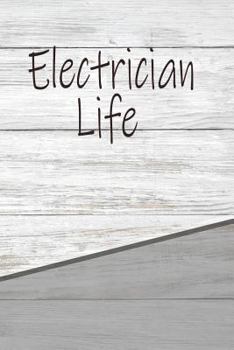 Paperback Electrician Life: Personalized Rustic Isometric Dot Notebook 120 Pages 6x9 Book