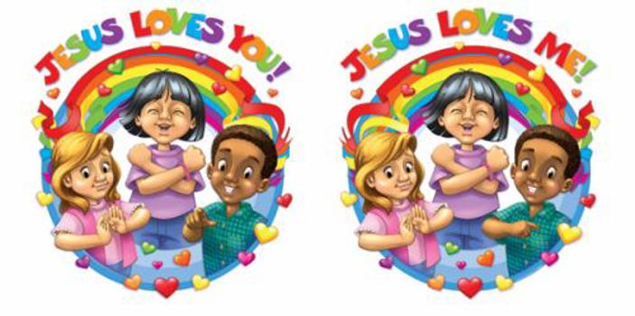 Hardcover Jesus Loves Me Two-Sided Decoration Book