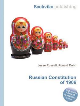 Paperback Russian Constitution of 1906 Book
