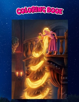 Coloring Book: Tangled Christmas, Children Coloring Book, 100 Pages to Color