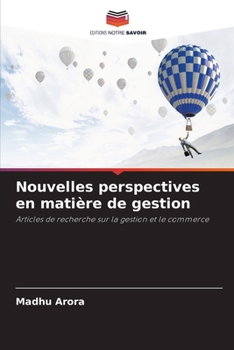 Paperback Nouvelles perspectives en matière de gestion [French] Book