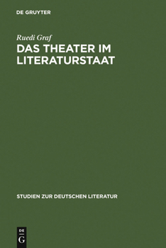 Hardcover Das Theater im Literaturstaat [German] Book