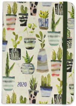 Hardcover 2020 Watercolor Succulents Weekly Planner (16-Month Engagement Calendar) Book