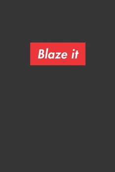 Blaze It Notebook: Lined Journal, 120 Pages, 6 x 9, Affordable Red Box Logo Style Gift Journal Matte Finish
