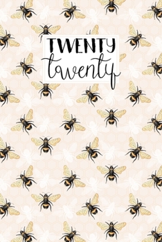 2020: Diary Planner Journal | Horizontal Week to View Layout with Notes | Honey Bees Pattern Cover