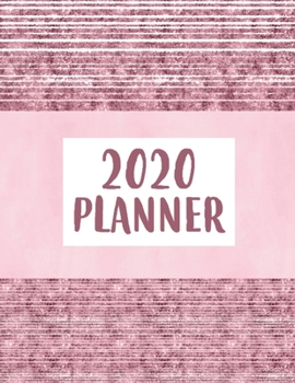 2020 Planner: 8.5" X 11"  2020 Weekly Planner Jan 1, 2020 to Dec 31, 2020 Weekly & Monthly View Calendar Planner, Organizer & Diary, Schedule Organizer, Appointment Notebook, Rose Gold Design