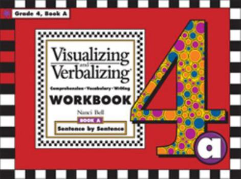 Paperback Language Arts Visualizing and Verbalizing (Comprehension . Vocabulary . Writing, Workbook Book 1 Grade 4) Book