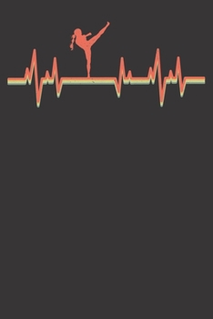 Paperback Notebook: Kickboxing Dot Grid 6x9 120 Pages Book