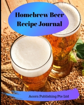 Paperback Homebrew Beer Recipe Journal Book