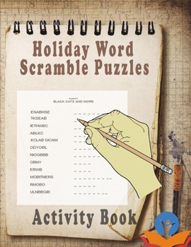 Paperback Holiday Word Scramble Puzzles: Holiday Word Scramble Puzzles for Activity Book