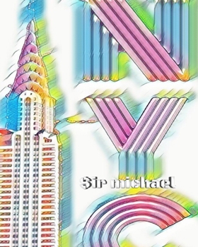 Paperback ICONIC Chrysler Building Rainbow Writing Drawing Journal. Sir Michael artist limited edition: ICONIC Rainbow Chrysler Building Writing Drawing Journal Book