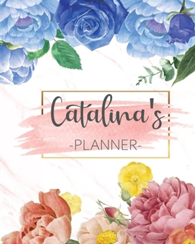 Paperback Catalina's Planner: Monthly Planner 3 Years January - December 2020-2022 - Monthly View - Calendar Views Floral Cover - Sunday start Book