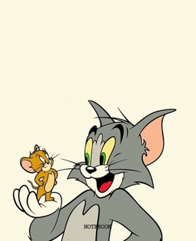 Notebook: Tom and Jerry Cartoon Soft Glossy Cover College Ruled Lined Pages Book 7.5 x 9.25 Inches 110 Pages