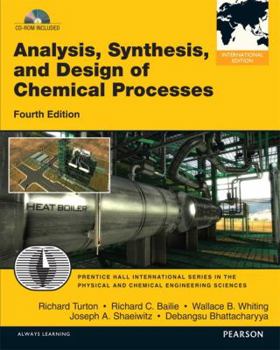 Paperback Analysis, Synthesis and Design of Chemical Processes Book