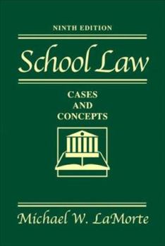 Hardcover School Law: Cases and Concepts Book