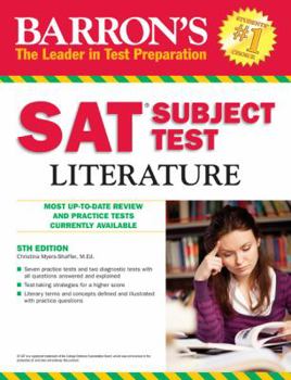 Paperback Barron's SAT Subject Test Literature Book