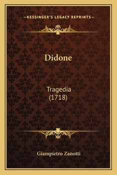 Paperback Didone: Tragedia (1718) [Italian] Book