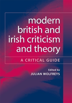 Paperback Modern British and Irish Criticism and Theory: A Critical Guide Book