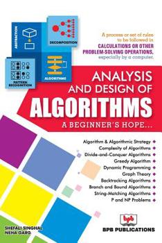 Paperback Analysis and Design of Algorithms Book