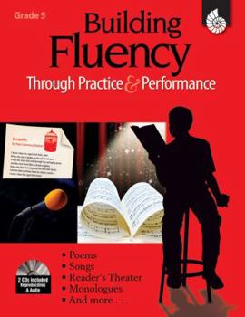 Paperback Building Fluency Through Practice & Performance Grade 5 (Grade 5) [With 2 CDs] Book
