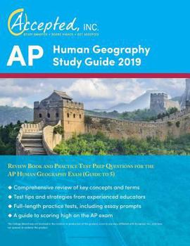 Paperback AP Human Geography Study Guide 2019: Review Book and Practice Test Prep Questions for the AP Human Geography Exam (Guide to 5) Book