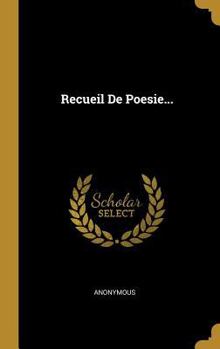 Hardcover Recueil De Poesie... [French] Book