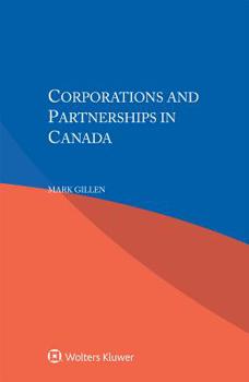 Paperback Corporations and Partnerships in Canada Book