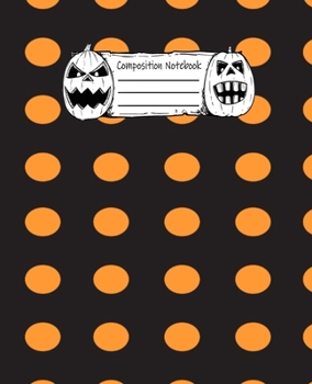 Abstract Halloween Pattern Volume 5 College Ruled Journal: 110 Blank Lined Wide Ruled (7.5 x 9.25) Pages to Jot Down Your Thoughts