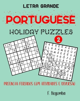 Paperback Portuguese Holiday Puzzles [Portuguese] Book