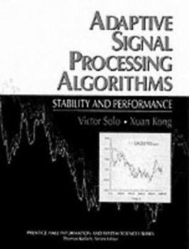 Paperback Adaptive Signal Processing Algorithms Book